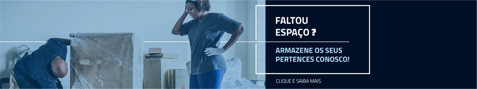 Faltou Espaço? Armazene os seus pertences conosco! Clique e saiba mais.